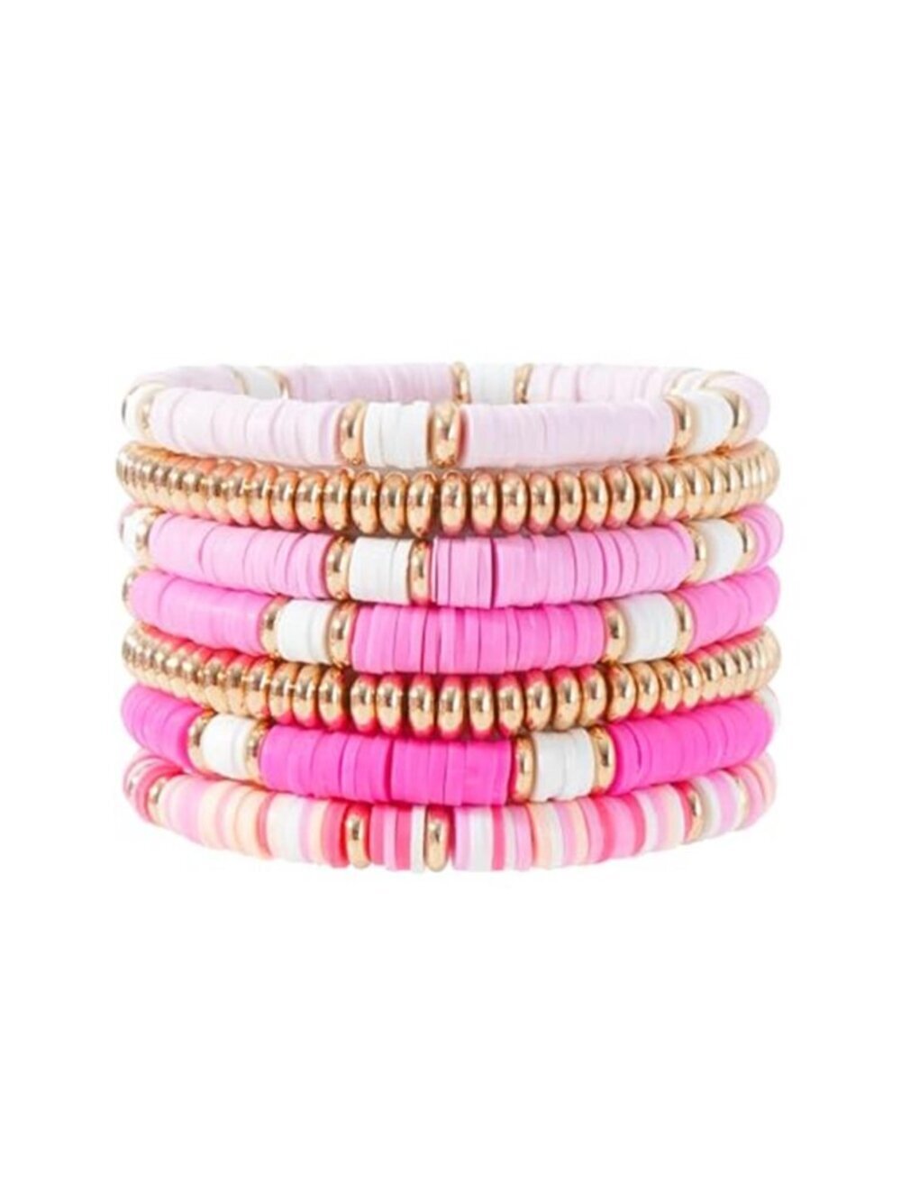 Summer Heishi Bracelet Set Stackable